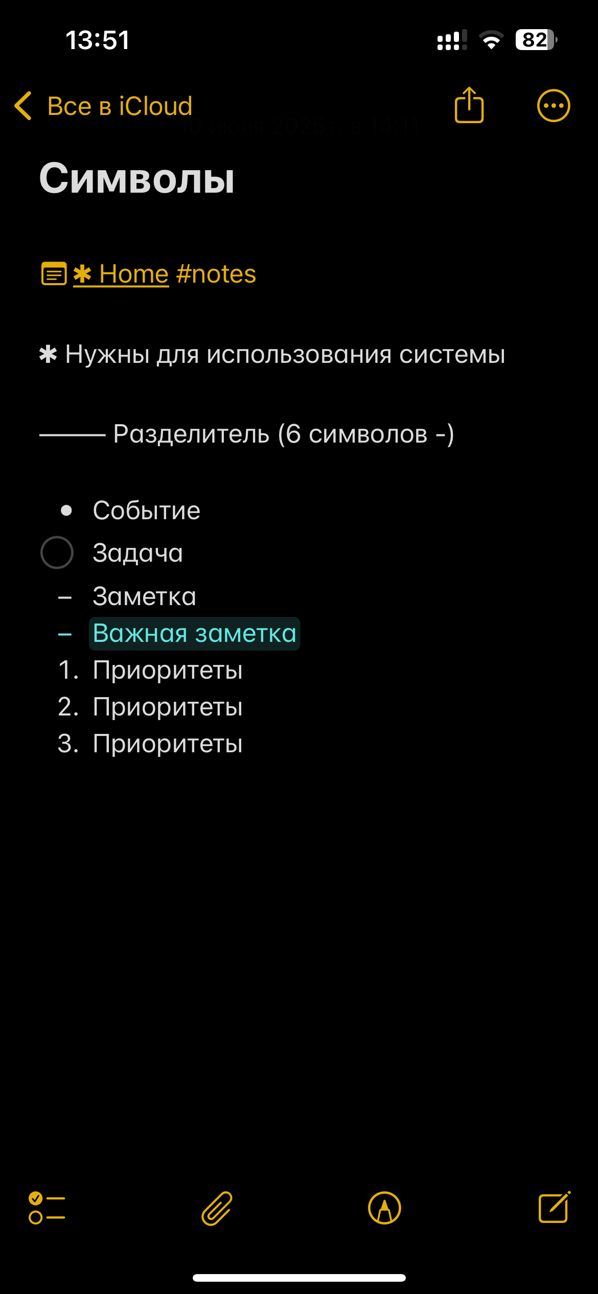 Notes Symbols